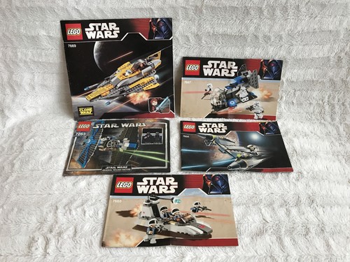 lego star wars 7669 7656 7263 7667 7668 99% complete sets with