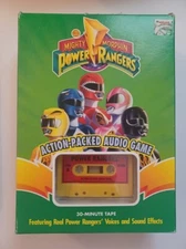 Vintage 1994 Mighty Morphin Power Rangers Action-Packed Audio Game Yellow Tape