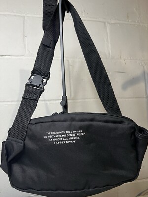 Adidas Originals Rectangle Crossbody Bag Black Adjustable Festival