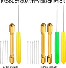 Agujas Pelo Muñecas 0.6mm 0.8mm Herramientas Enraizamiento Pelo Muñecas - Soporte Con Agujas 0.6mm Y 0.8mm, DIY Profesional Soporte Enraizamiento Profesional Muñecas