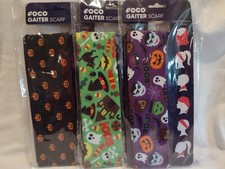 Foco Gaiter Scarf - Adult Unisex One Size Fits All - Halloween Lot of 3