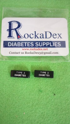 Medical Alert (Type 2 Diabetic ) Tag for Watch Band.   About 15/16'' Wide.