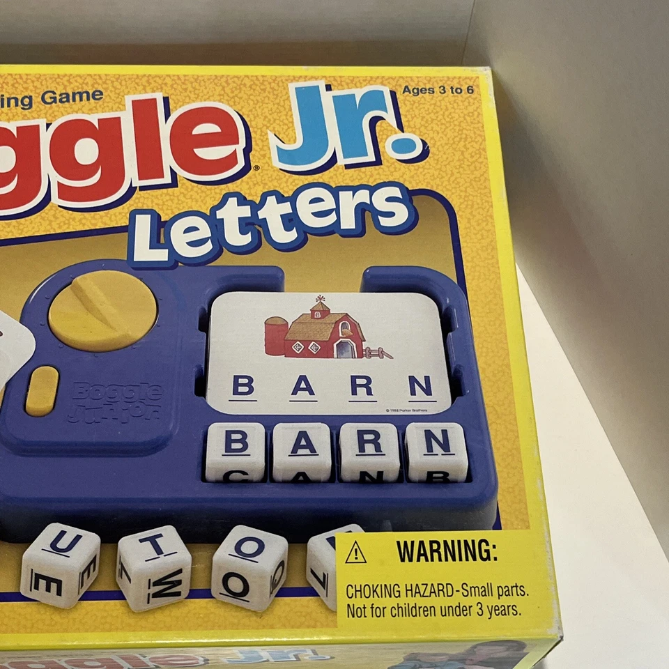 Vintage Parker Brothers Preschool Learning Game Boggle Jr. Letters Game Ages 3-6 - Image 3 of 4