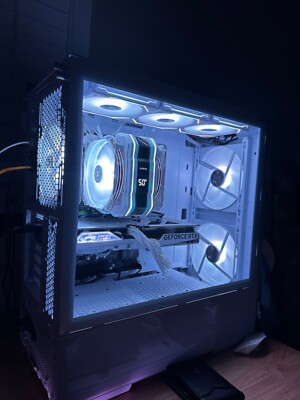 white gaming pc intel i9 12900k 4060ti