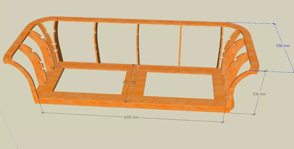 Sofa cheap structure design