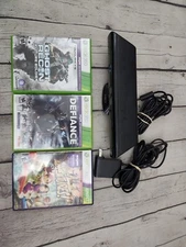 LOT-Microsoft Xbox 360 Kinect Motion Sensor Bar #1414 w/Power Cord & 3 Games
