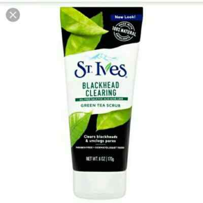 St. Ives Blackhead Clearing Face Scrub Green Tea 6 oz  New&Sealed| EXPRESS SHIP