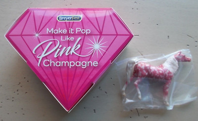2024 BreyerFest Single Day SR Still Bejeweled Pink Champagne Show Stance Zafirah