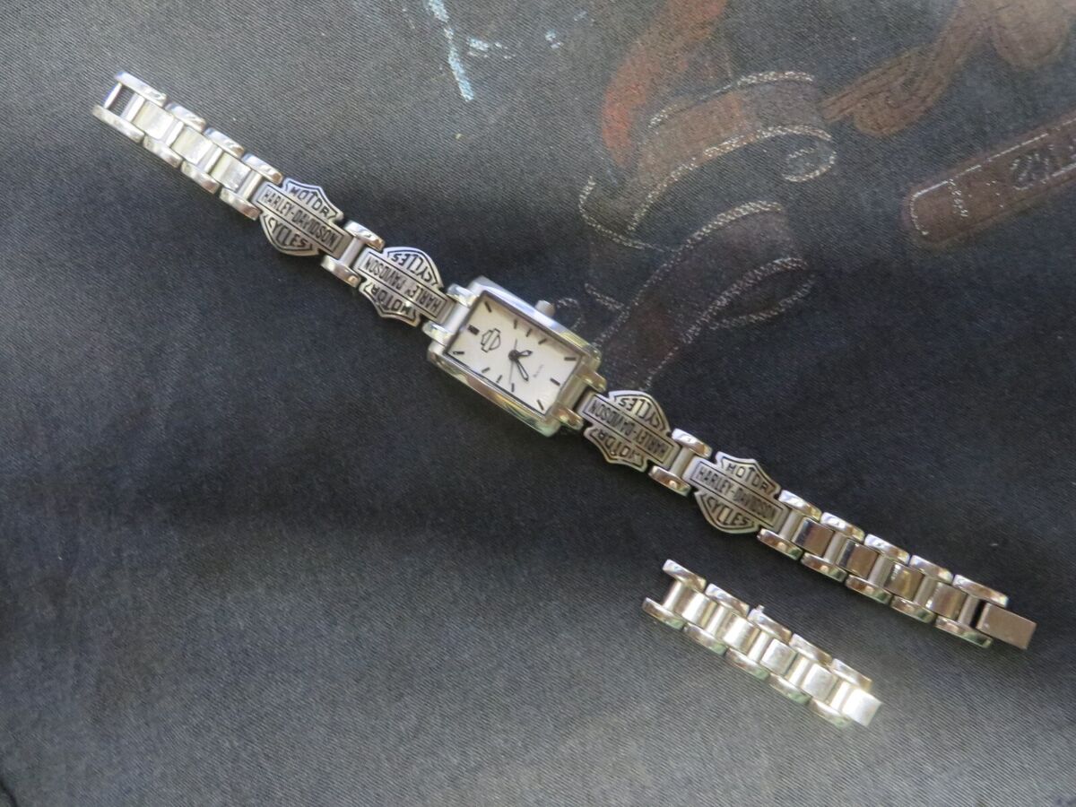 Vintage Bulova Harley Davidson Watch For Ladies Stainless Vintage Bulova Harley Davidson Watch For Ladies Stainless