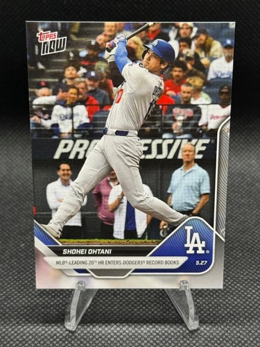 2025 TOPPS NOW MLB #221 Shohei Ohtani 20th HR 5/27 Los Angeles Dodgers SHIPS NOW