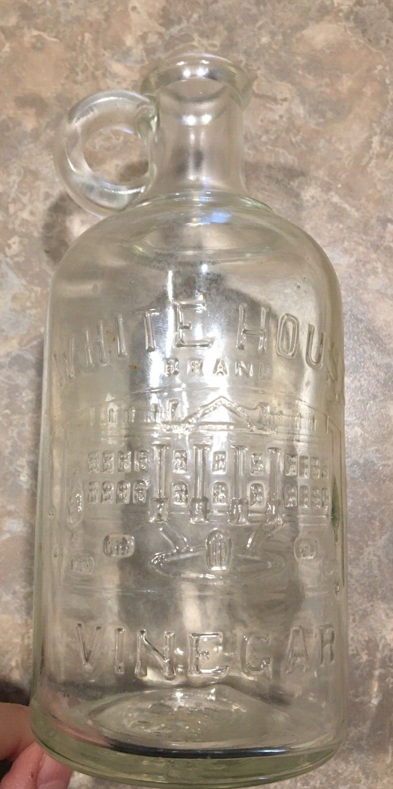 Vintage White House Vinegar Clear Glass Bottle 7'' Tall Old Patent 1909 eBay