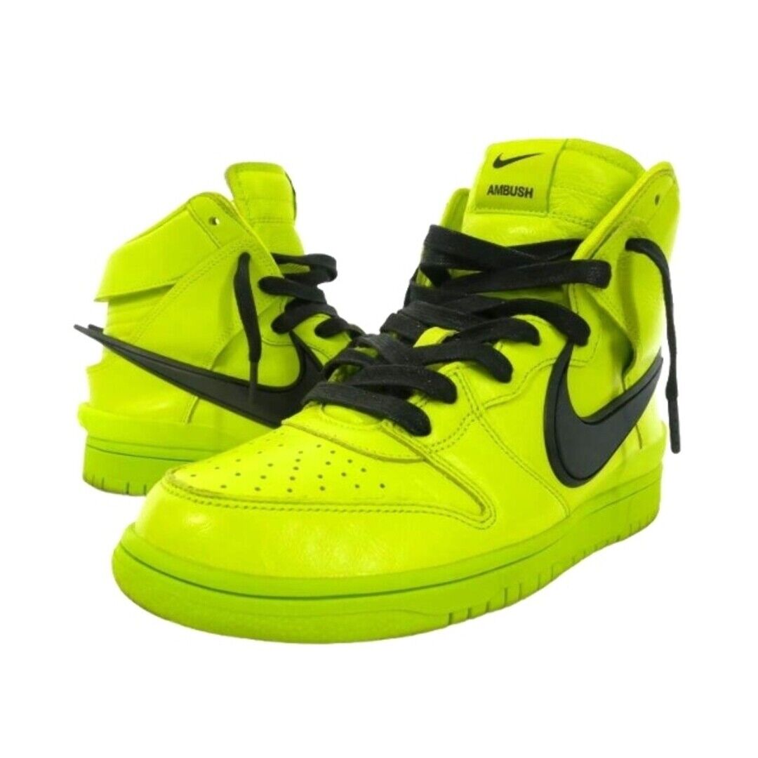 Nike Ambush DUNK HIGH FLASH LIME SNEAKERS 26cm (10.24 in Nike Ambush DUNK HIGH FLASH LIME SNEAKERS 26cm (10.24 in