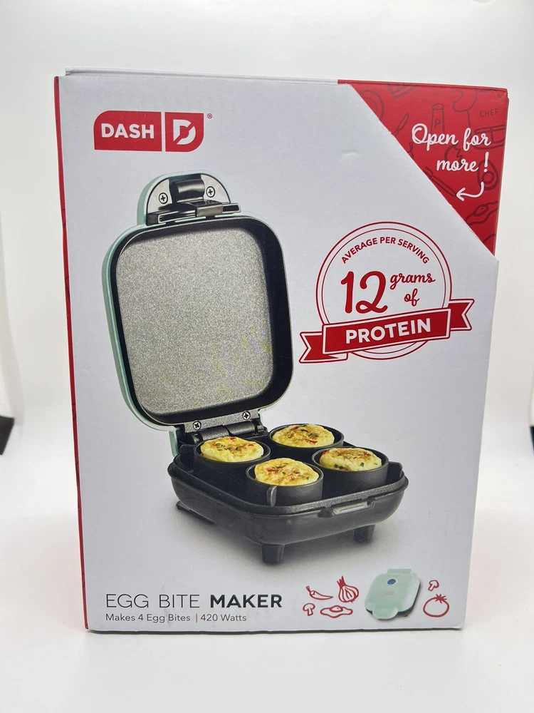 Dash Egg Bite Maker Countertop Egg Cooker Teal -