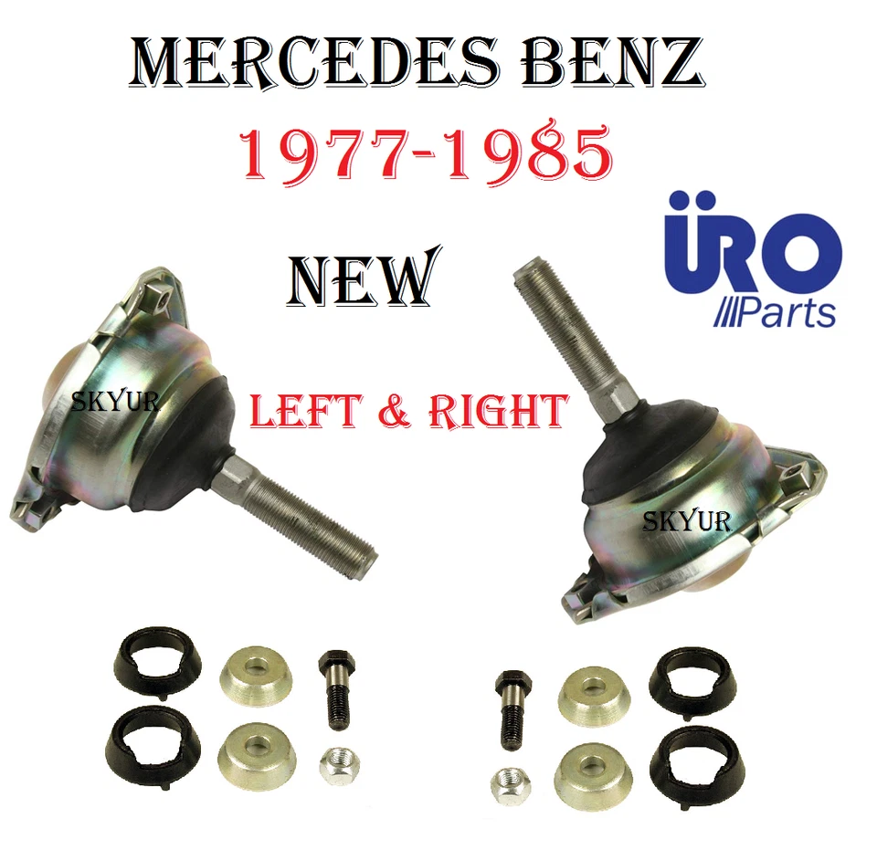 Soportes de varilla guía izquierda y derecha de suspensión y kits de reparación para 77-85 Mercedes W123 Foto 2 de 4