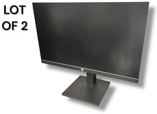  LOT OF 2 HP P24H G4 23.8" IPS LCD 60Hz 1920x1080 - TESTED w/ CORDS 