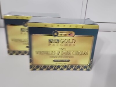 24K Gold Under Eye Patches - 2 Boxes, 20 PCS Each - For Wrinkles & Dark Circles