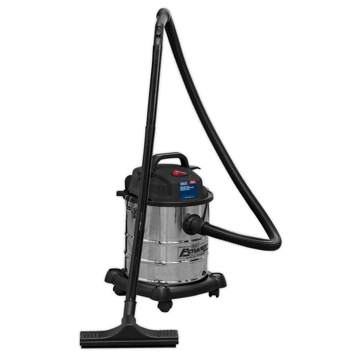 Sealey Vacuum Cleaner Wet & Dry 20L 1200W/230V Stainless Drum Garage Workshop...