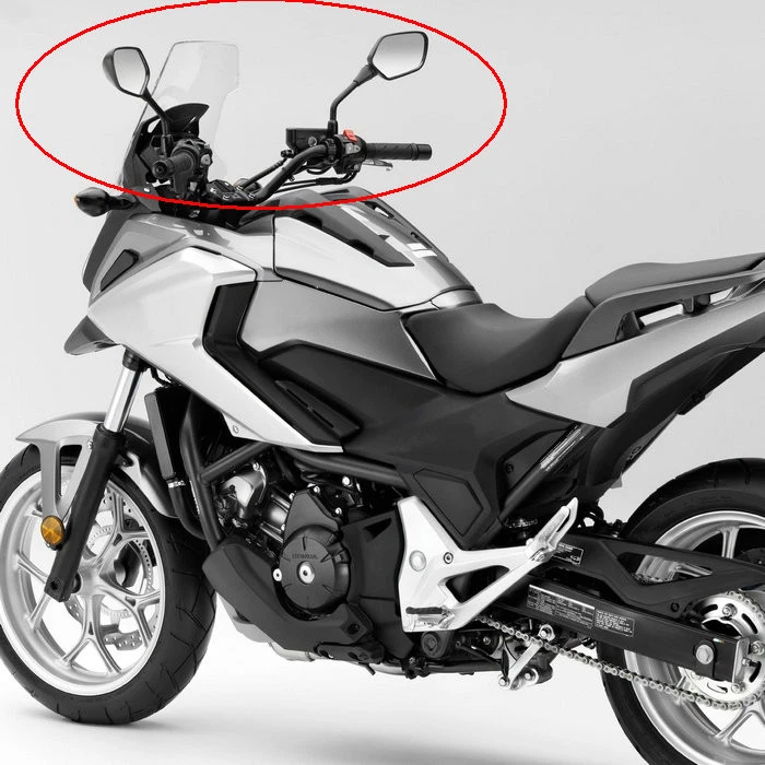 Black Rearview Side Mirrors for Honda NC700 NC750 CTX700 2012-2016 CB1000R 08-16 - Imagem 2 de 3