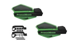 Powermadd Star Handguards Hand Guards Black Green Kawasaki KFX 450R KFX450