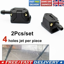 2x Universal Car Windscreen Arm Washer Wiper Blade Water Spray Jets Nozzles UK