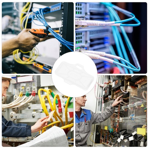 4 PCS Cable Sign Clear Plastic Label Holders Identification Stickers - 第 8/12 張圖片