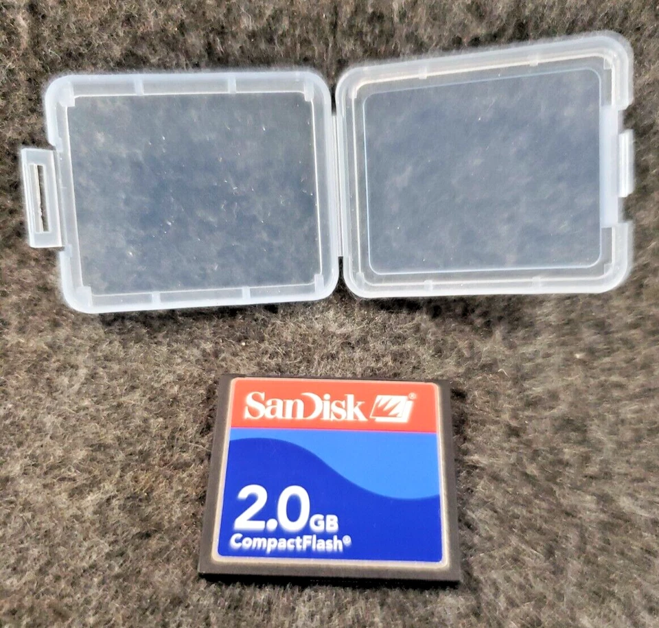 2GB SanDisk CompactFlash Memory Card 2G CF Card SDCFB-2048Genuine w/case ..(SB3) - Image 3 of 4
