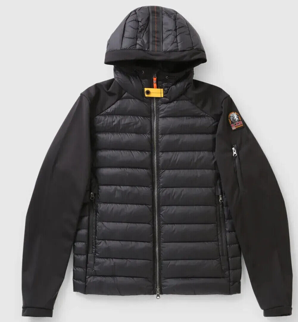 NEW PARAJUMPERS MEN'S KINARI HYBRID JACKET INSULATED HOODED sz L