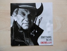 Matthias Reim autograph signed CD booklet "Infinite"