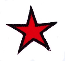 Patch Star Che Guevara Iron-On Embroidered Red Cuba Star Red