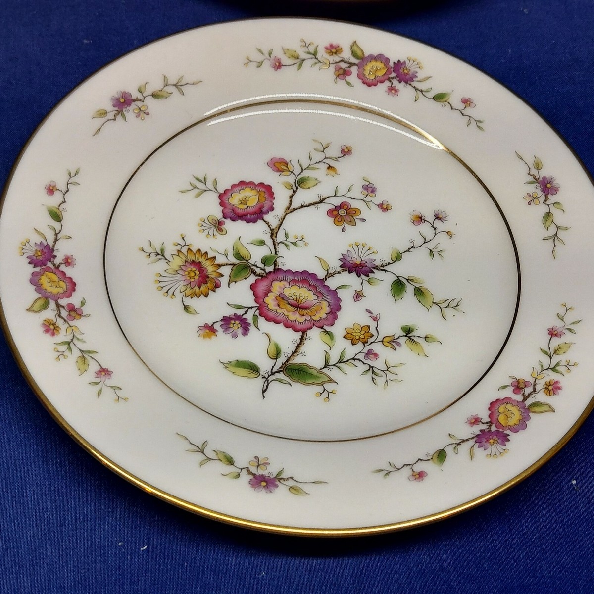 Vintage Noritake Ivory China Asian Song Set/4Bread & Butter Plates