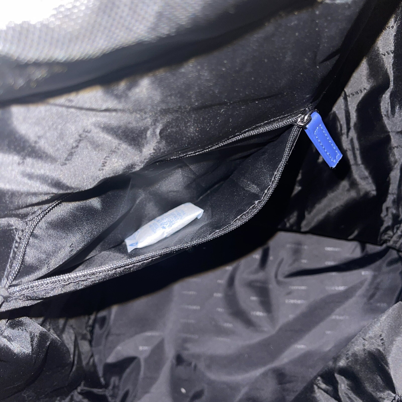 Versace Parfum Drawstring Backpack Blue Black Med… - image 10