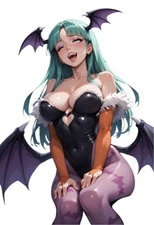 Morrigan Darkstalkers Waifu Weatherproof Anime Sticker 6" Car Decal