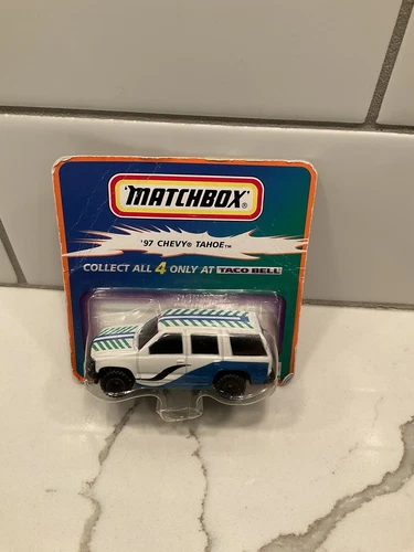 Vintage 1999 Matchbox 1997 Chevy Tahoe Taco Bell Truck Car New