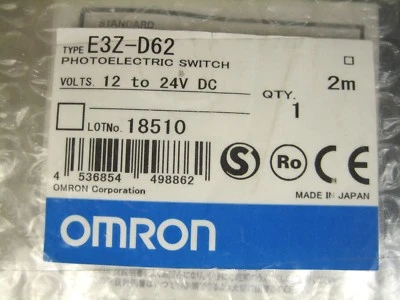 OMRON E3Z-D62 Photoelectric Switch E3ZD62 Cbale Sensors New - Image 1 of 2