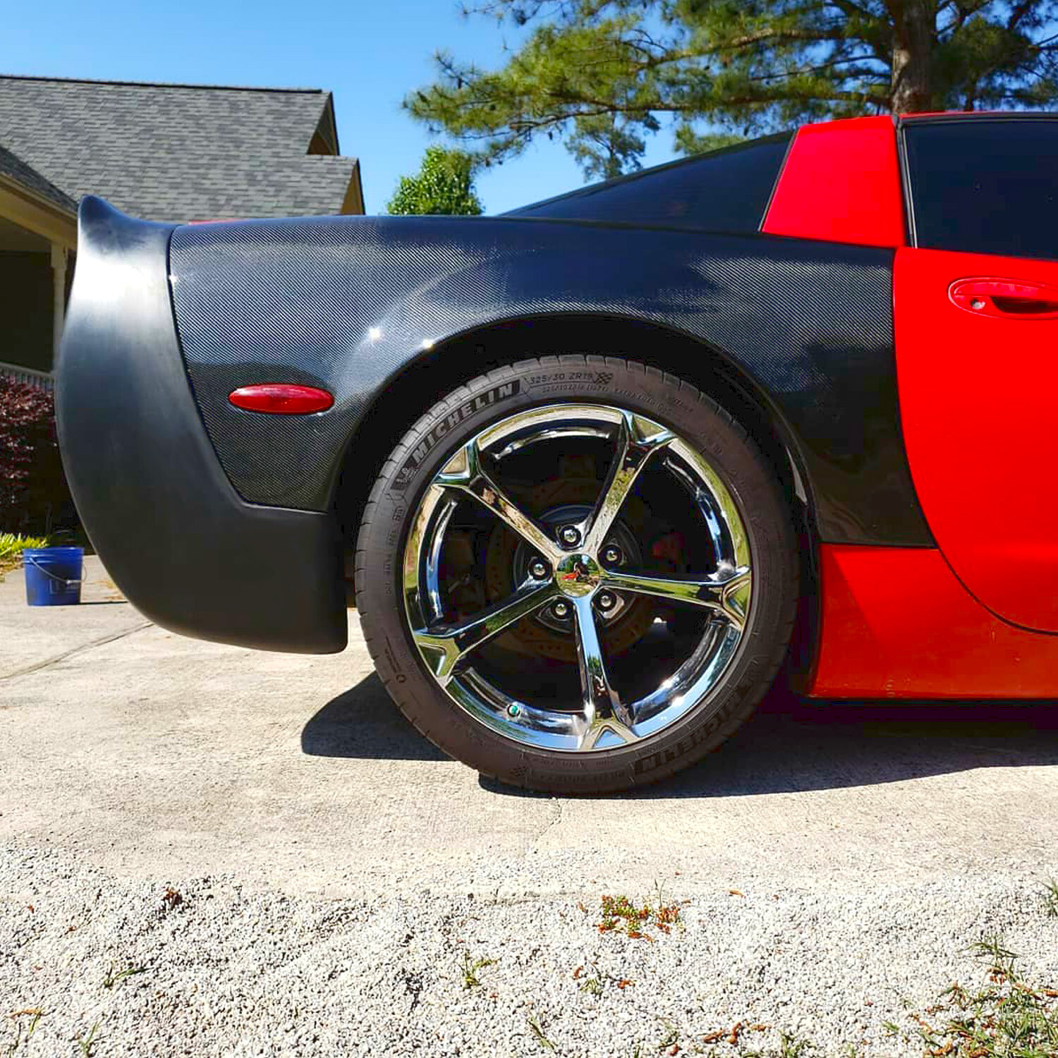 KBD Body Kits Hwy Style Polyurethane Rear Bumper Fits Corvette C5 1997 ...