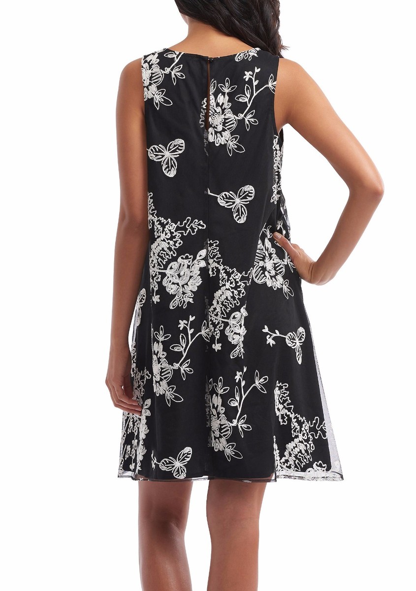 eci embroidered mesh dress ECI NEW YORK Nude Camisole Dress with Black Mesh Overlay and Beaded De The Thrifty Hippy
