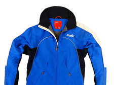 CHAQUETA DE ESQUÍ DE FONDO SWIX NORWAY AZUL PARA HOMBRE ELÁSTICA CREMALLERA COMPLETA TALLA: X-PEQUEÑA