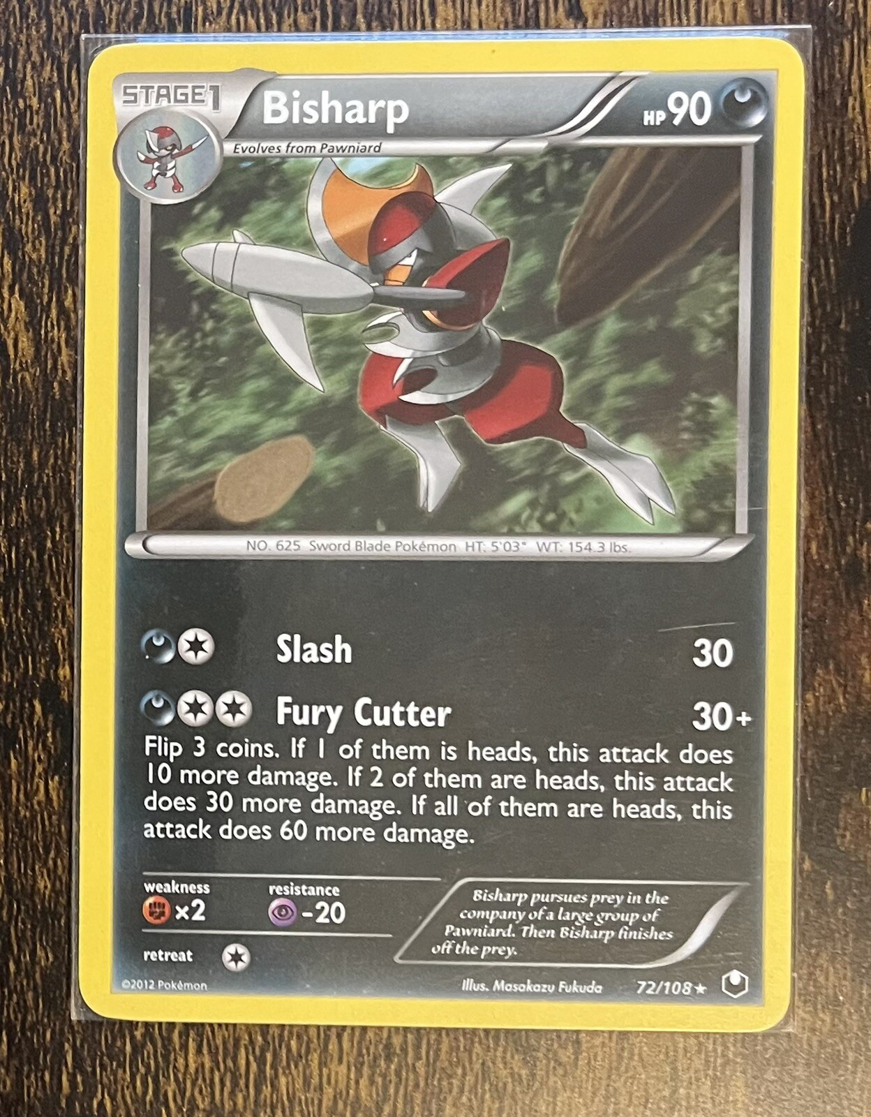 Bisharp 72/108 Rare Black & White 5: Dark Explorers NM Near Mint Pokemon Card
