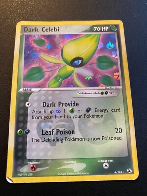 POKEMON TCG DARK CELEBI 4/101 EX HIDDEN LEGENDS ENERGY HOLO