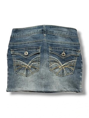 Y2K Jeans Minirock Skirt Hotpants XS / S Vintage McBling Japan Style