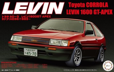 Fujimi Toyota AE86 Levin '83 Automodellbausatz im Maßstab 1:24