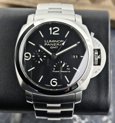 Panerai Luminor 1950 GMT 44mm Men's Black Watch - PAM00347 PAM347