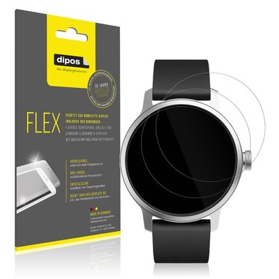 2x 3D Full Cover Schutzfolie für Withings Scanwatch 42mm Gen. 1 Panzerfolie