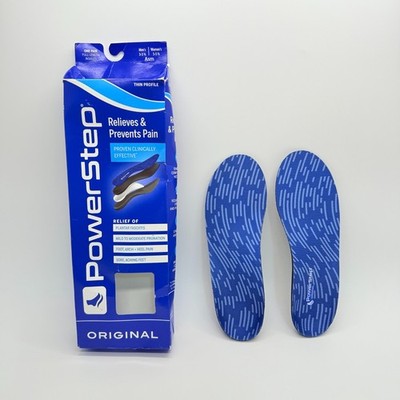 PowerStep ComfortLast Insoles Blue Men's 3-3.5, Women's 5-5.5 ( Open Box )