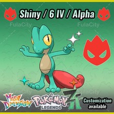 Treecko ❗❗❗ Alpha Shiny ❗❗❗ Pokemon Legends ZA  ⚫ 6 IV 🟢 @ Any item