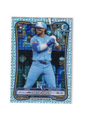Carter Jensen 2026 Bowman Chrome MOJO REFRACTOR #66 Kansas City Royals