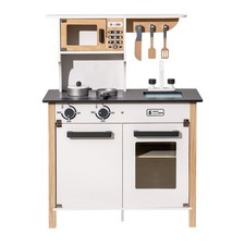 Wooden Play Kitchen, Kids Playset with Realistic Design, Toy Gift for Boys and