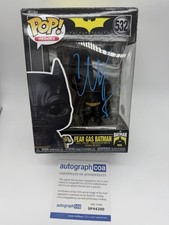 Christian Bale signed Batman Fear Gas Funko Pop 532 Not Val Kilmer Batarang SNL