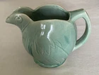 Vintage 1940s McCoy Pottery Aqua Green Bird Pitcher 32 0z Kitchen Cottage Decor