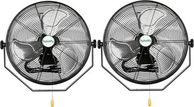 4300 CFM 18 inch Industrial Wall Fan, 3-Speeds High Velocity Wall Mount Fan